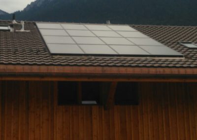 Installation 16 modules solaires en intégré à Corbeyrier