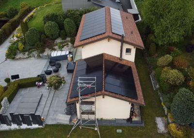 Installation 49 modules solaires en surtoiture à Grimisuat