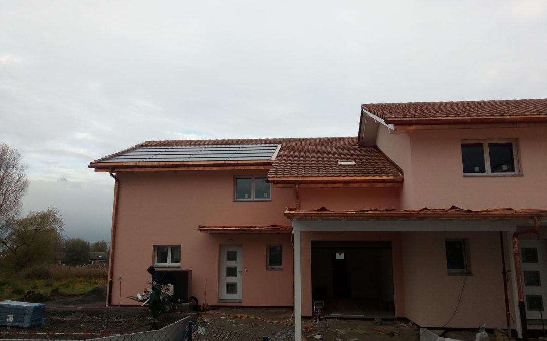 Installation 40 modules solaires en intégré au Bouveret