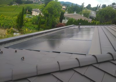 Installation 15 modules solaires en intégré à Blonay