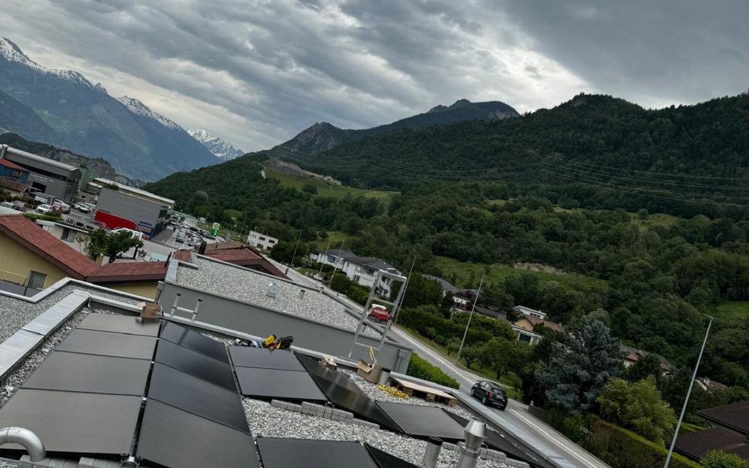 Installation solaire de 18 modules sur toiture plate à Chalais