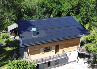 Installation 38 modules solaires en intégré à Ovronnaz