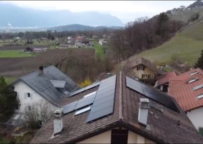 Installation solaire de 23 modules en sur toiture à Bex