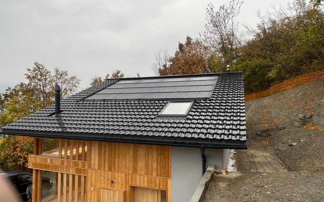 Installation 16 modules solaires en intégré à Randogne
