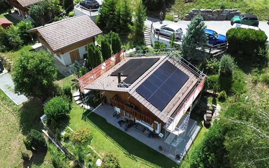 Installation solaire de 11&rsquo;310 Wc aux Mayens de Chamoson